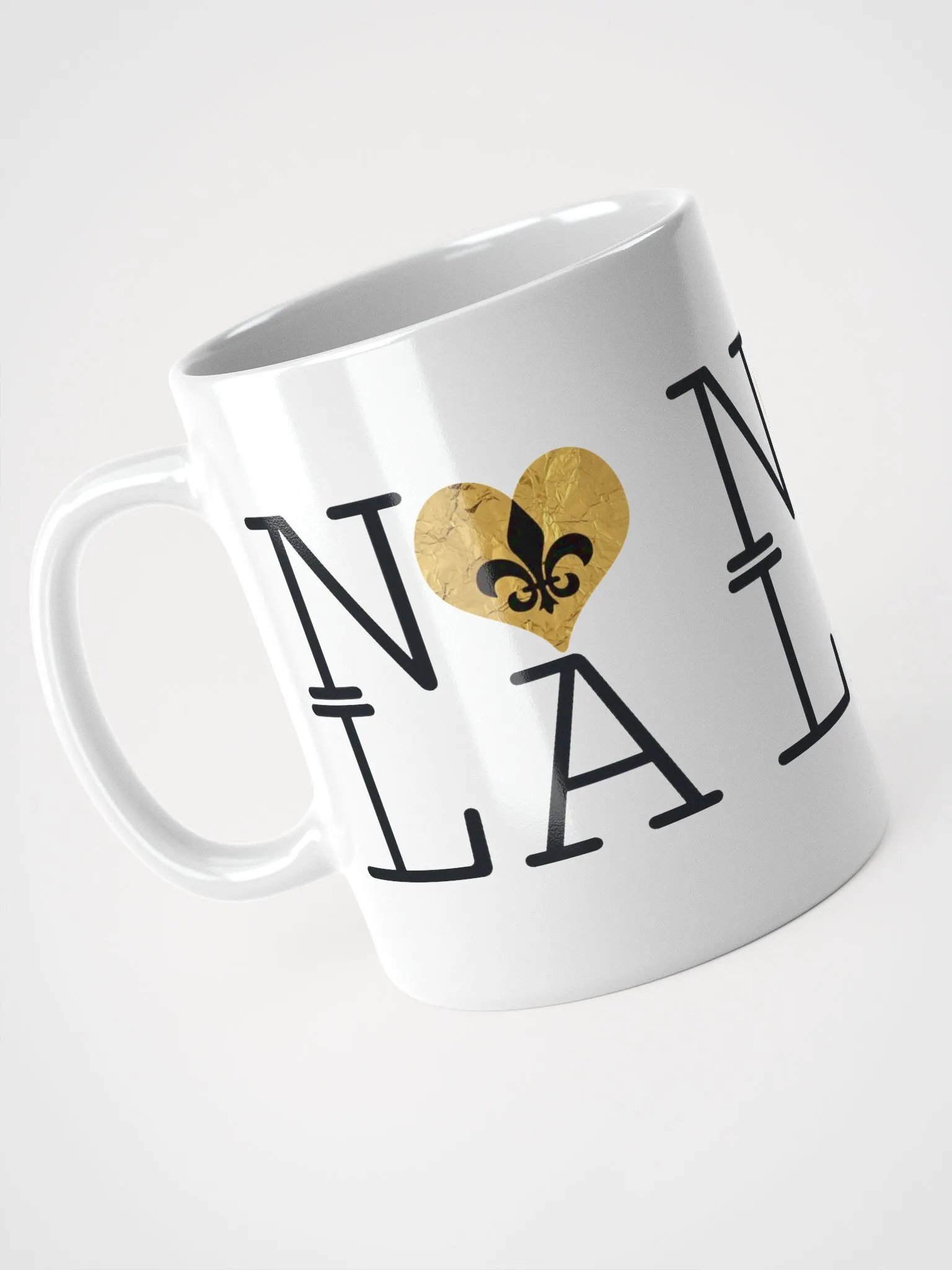 I LOVE NOLA **BIGSHOT MUG** (GOLD WRAP HEART) product image (3)