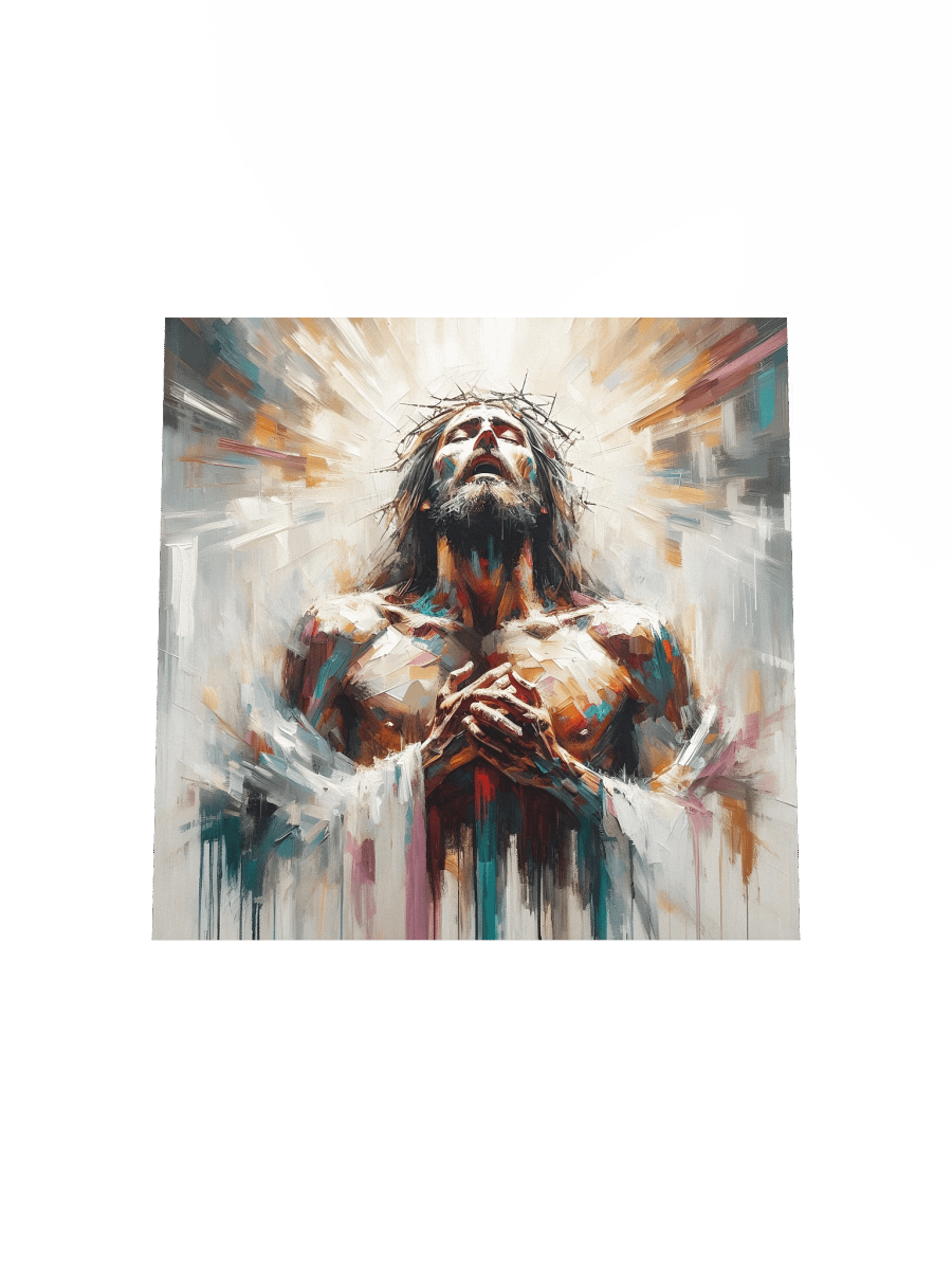 Radiant Jesus Christ Resurrection Wall Art | Modern Christ Art Canvas Print product image (4)