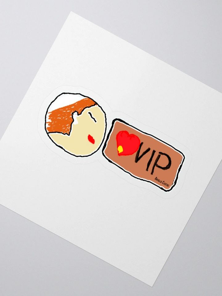 VIP Red Hair Kiss Cut Stickers product image (2)