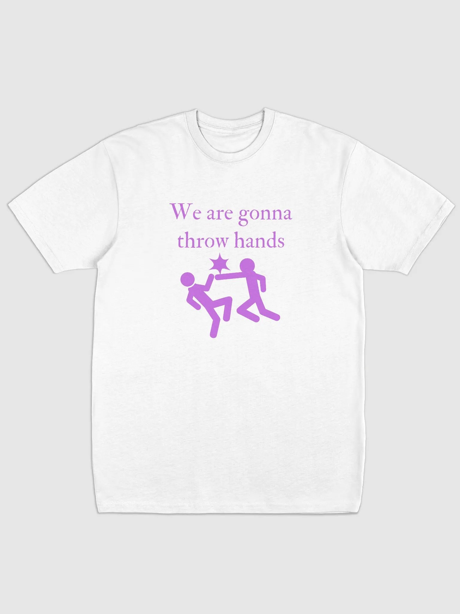 We are gonna throw hands mens tee product image (2)