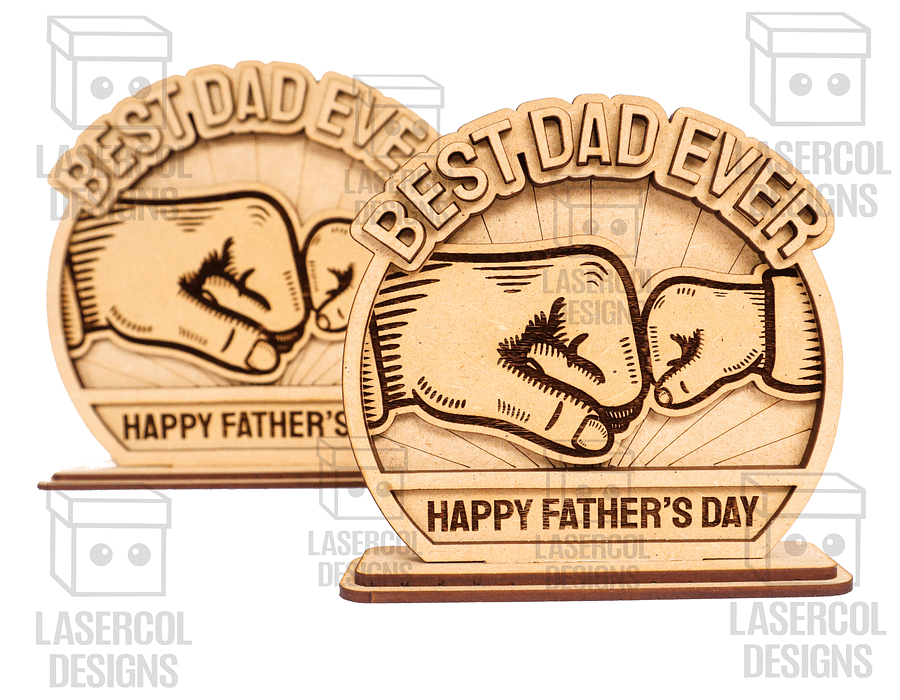 Father's Day Gift Plaque Set 1 (2 Sizes) - Laser Cut Files product image (2)