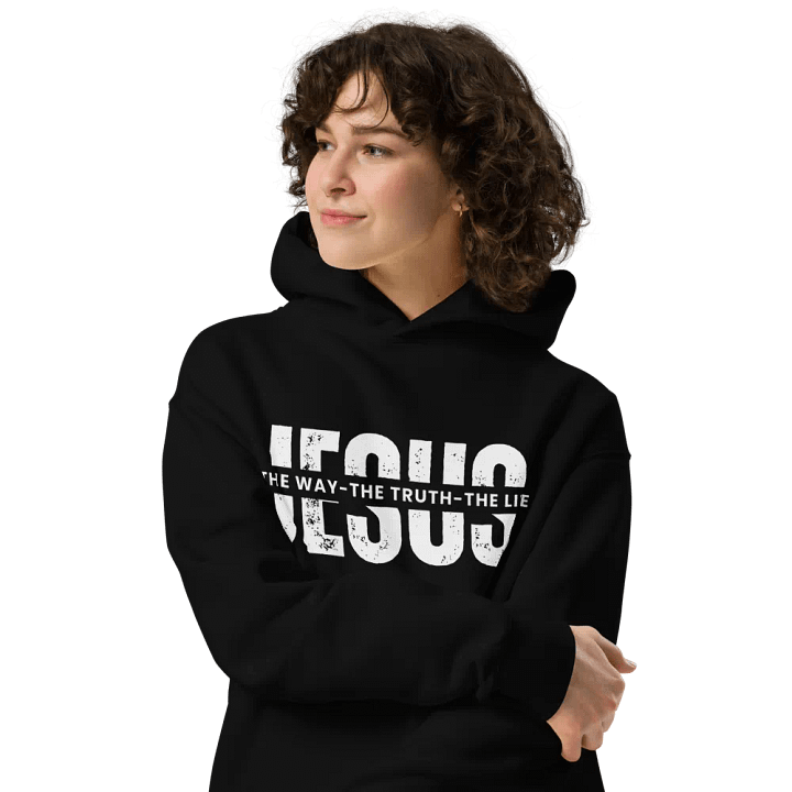 Jesus the way, the truth and the life Unisex Oversize Hoodie product image (1)