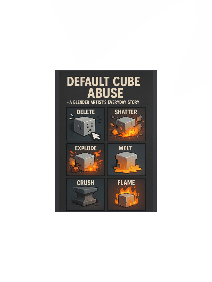 Blender Artist's Default Cube Poster product image (2)