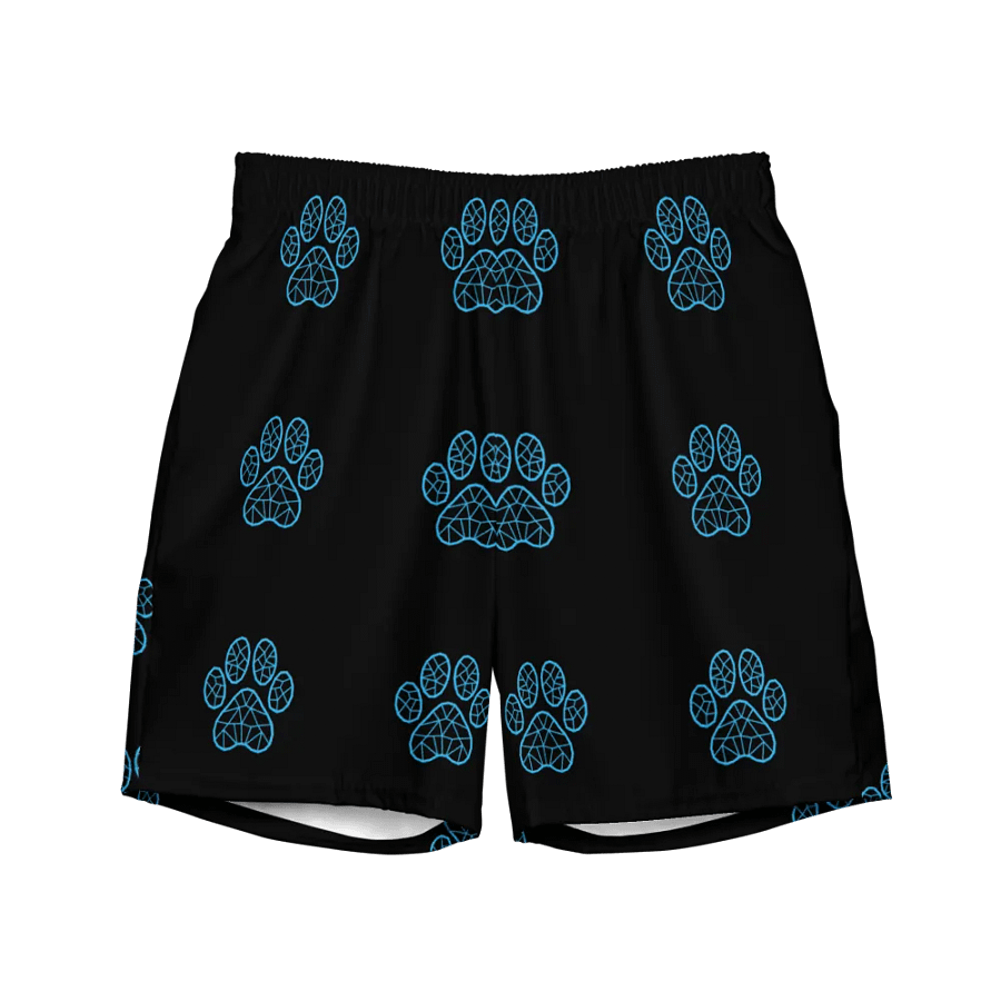 Neon Paw Print Paradise Swim Trunks product image (2)