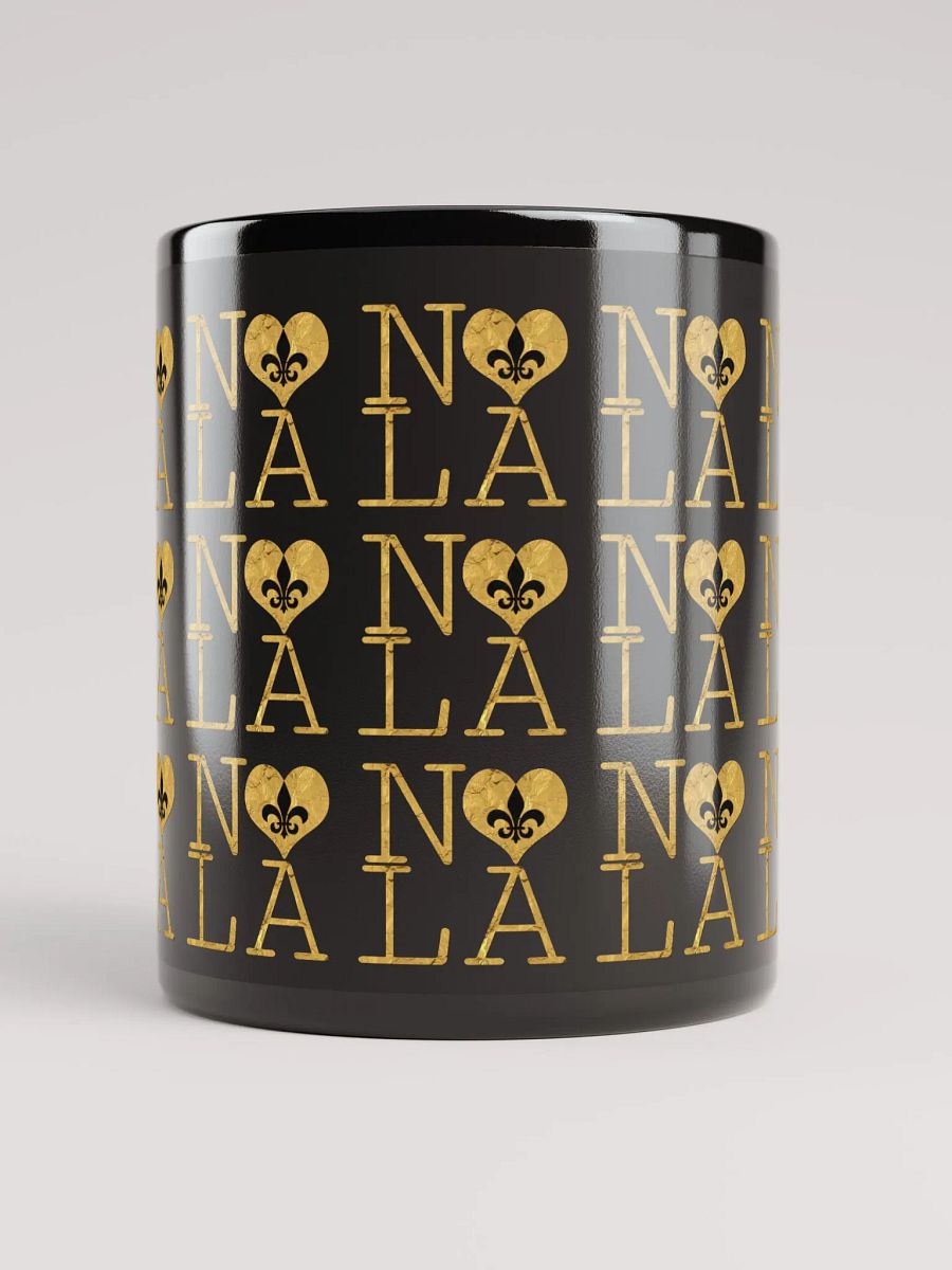 I LOVE NOLA **LEGACY MUG** (BLACK & GOLD EDITION FULL GOLD WRAP FULL INFINITY) product image (9)