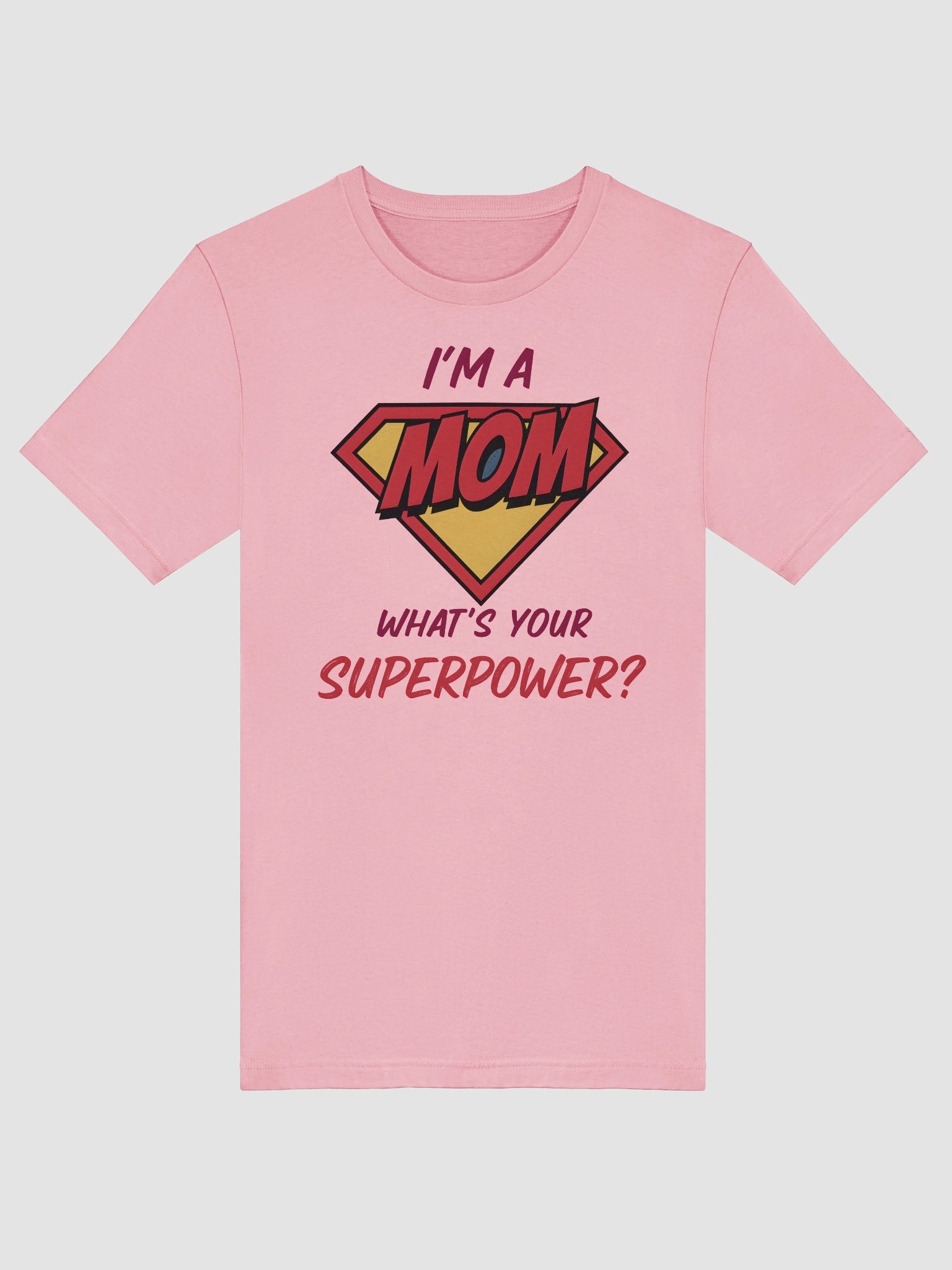 I’m a Mom What’s Your Superpower? T-Shirt – Comic Style Superhero Design for Moms product image (5)