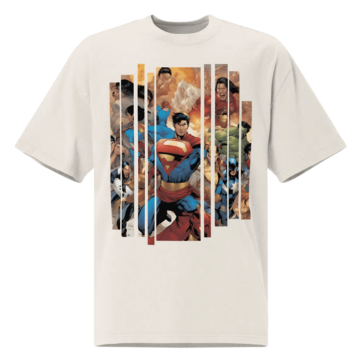 Super heroes oversized t-shirt product image (1)