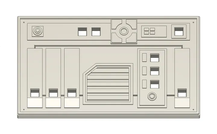 Star Wars Galaxy's Edge Control Panel V3 3D Model product image (1)