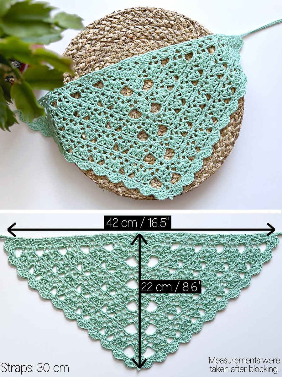 Crochet Pattern: Beach Shells Bandana product image (3)