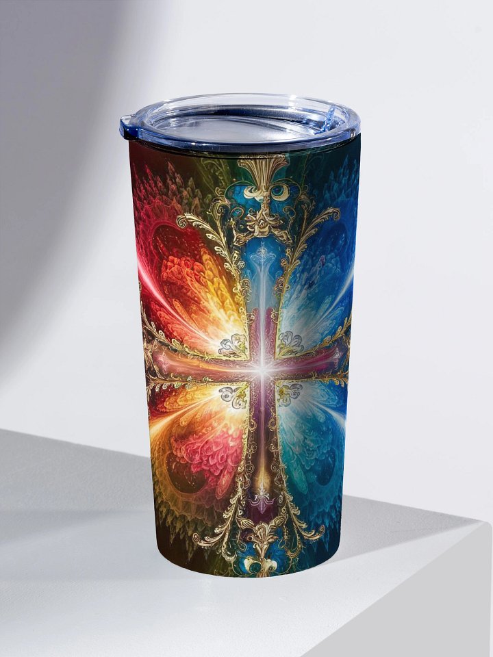 Lift Me Up Lord 3D Christian Cross 20oz Stainless Steel Tumbler product image (2)