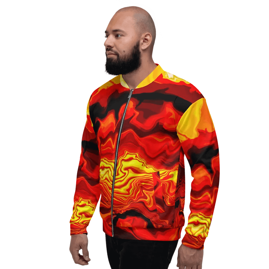 Fiery art effect Bomber jacket - Unisex product image (3)