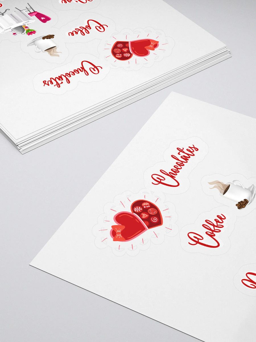 Chocolates, Coffee, Dine, Works Every Time Valentine's Day Sticker product image (4)