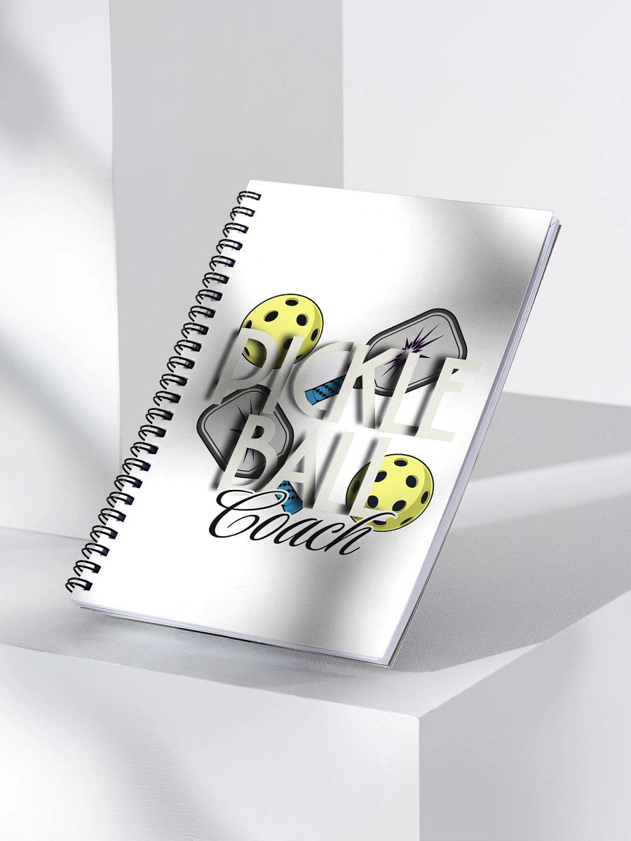Pickleball Coach Reflective Spiral Notebook product image (3)