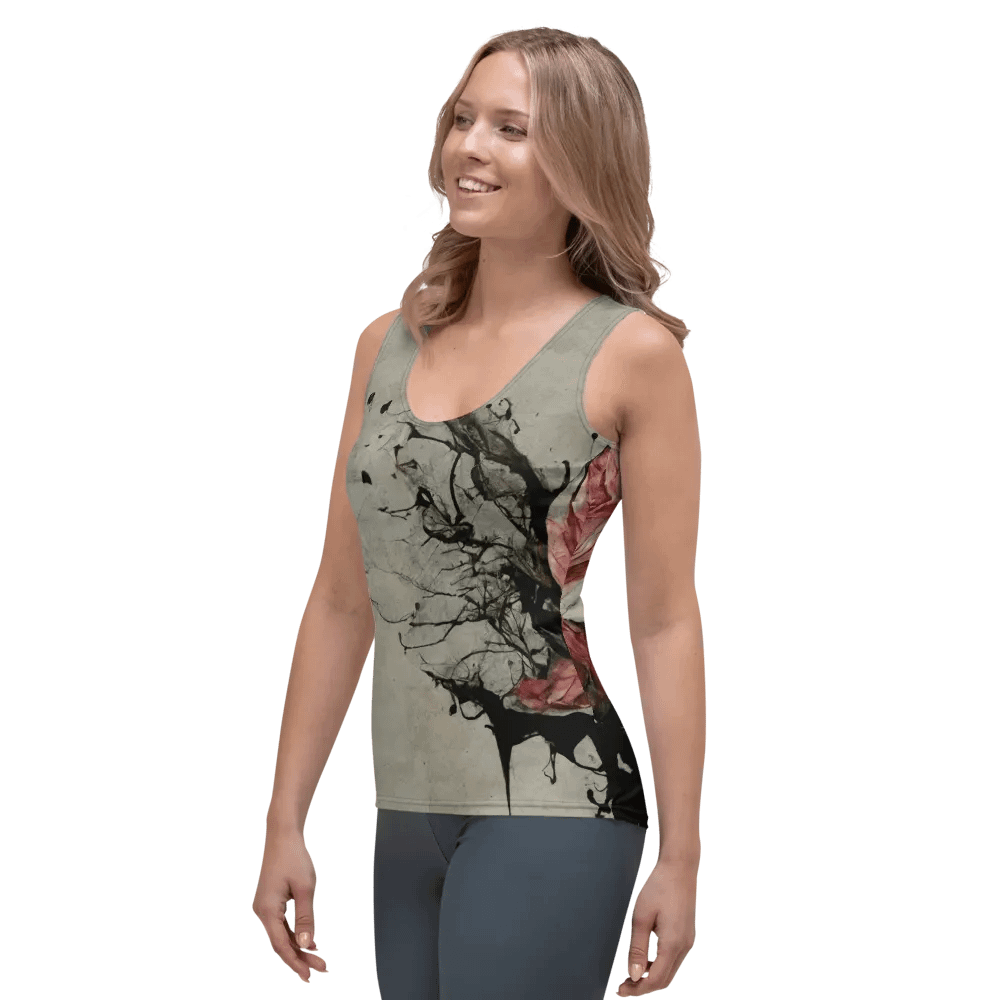 Dynamic Rose All-Over Print Tank Top product image (3)