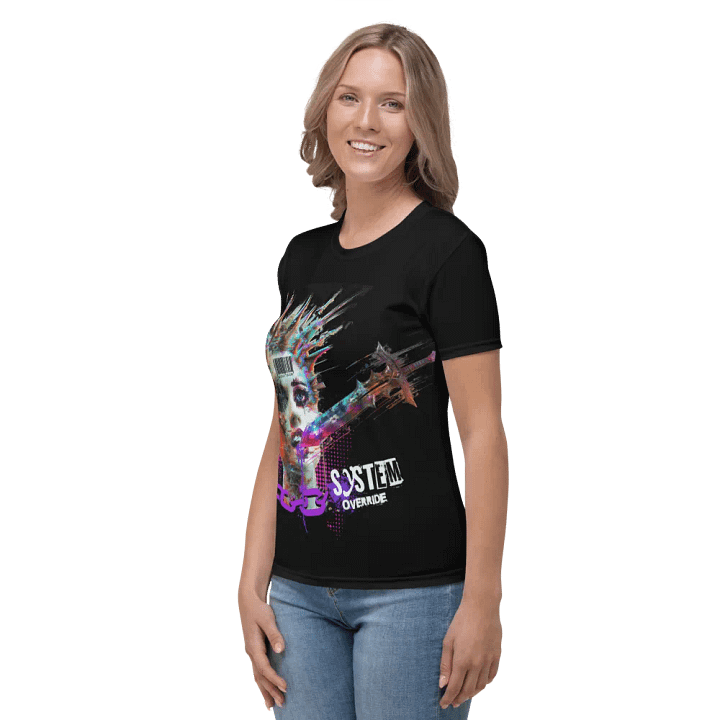 System Override Punk Womens Crew Neck T-Shirt product image (2)