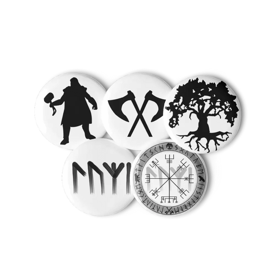 Set von Pin Buttons | Versch. Logos product image (6)