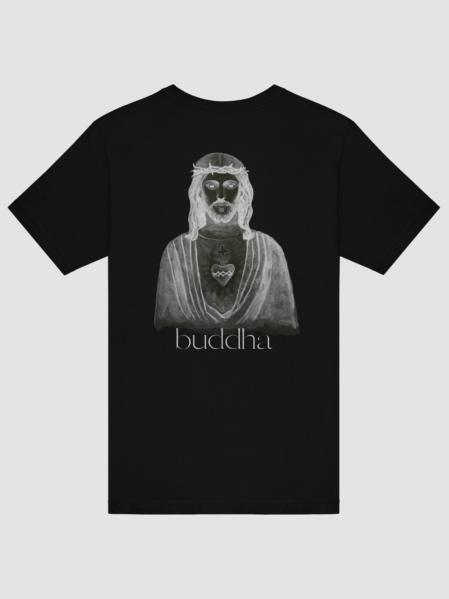 'buddha' inverted t-shirt product image (6)