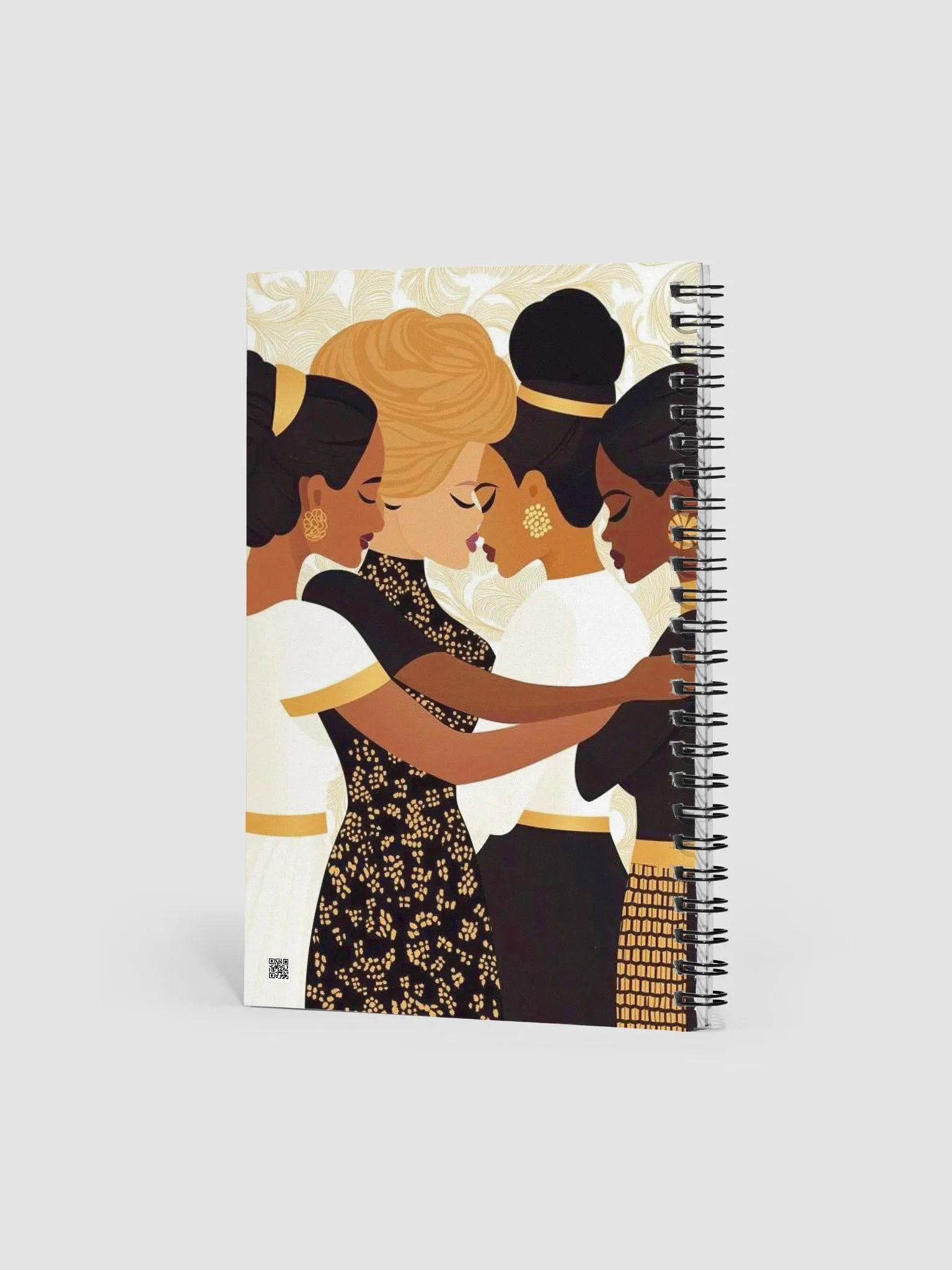 Sisterhood & Unity Gold-Accented Notebook - Empowering Black Women Art Journal, Perfect for Reflection, Creative Writing, and Goal-Setting product image (2)
