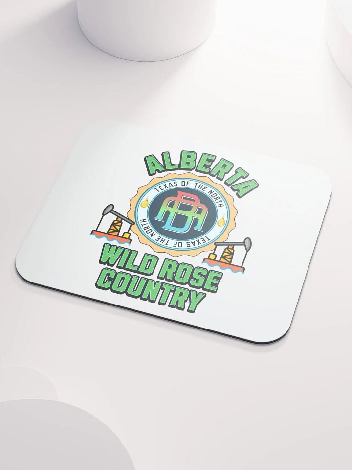 Alberta Wild Rose Country Emblem Mouse Pad product image (1)
