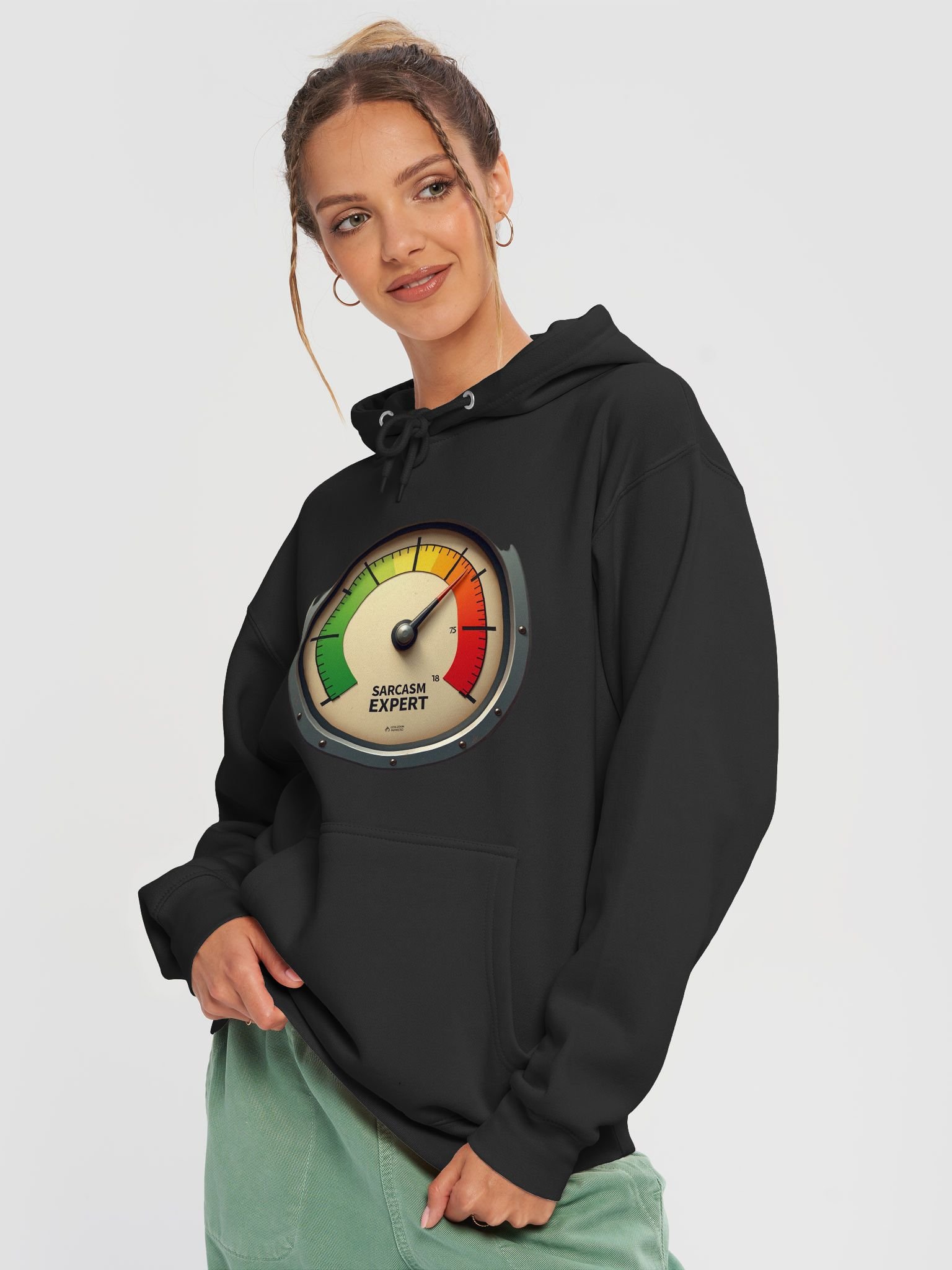 Sarcasm Expert Gauge Premium Hoodie product image (21)