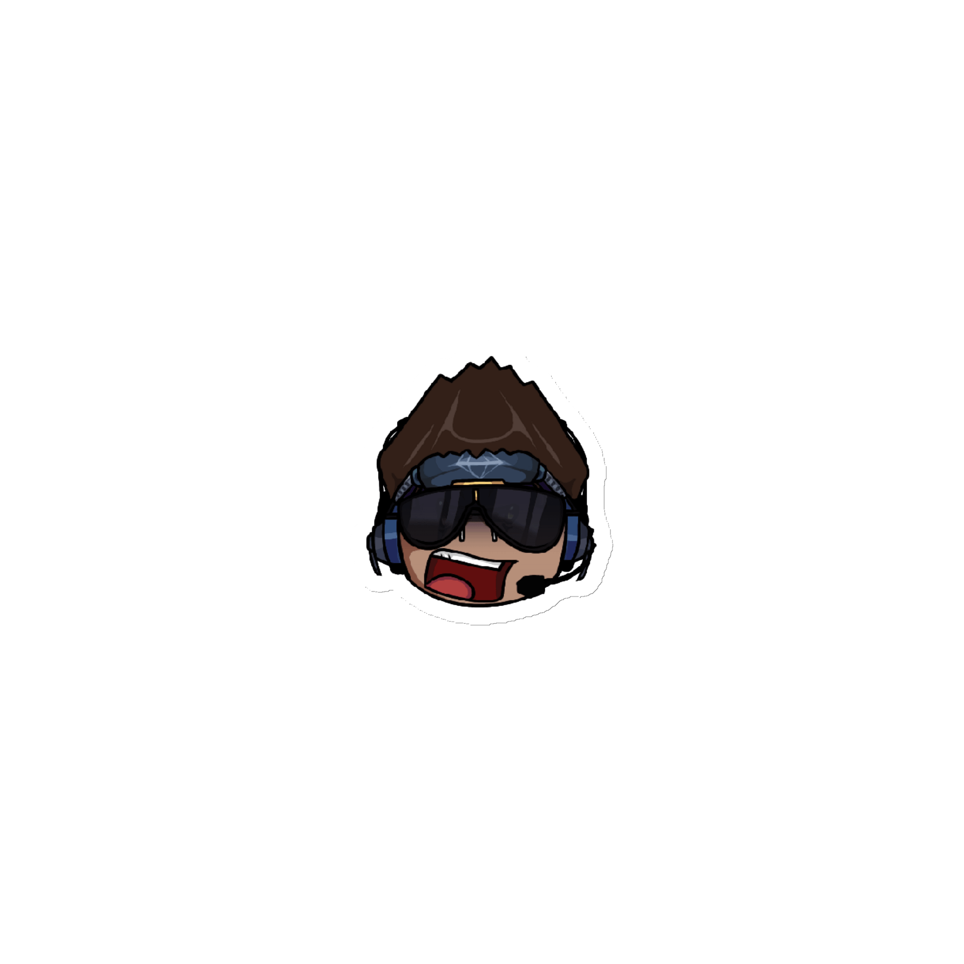 DarkSky Scared Emoji Die-Cut Magnets product image (1)