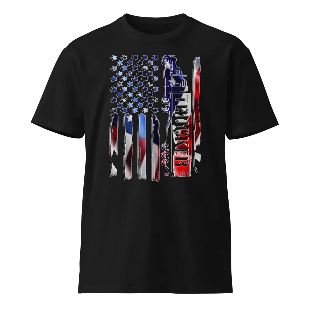 Patriotic Trucker Flag Tee product image (1)