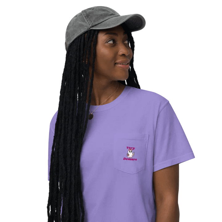 Very Demure Cute Ghost Cotton Pocket T-Shirt product image (2)