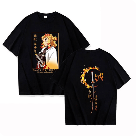 Anime Rengoku Kyoujurou Printed T-Shirt product image (1)