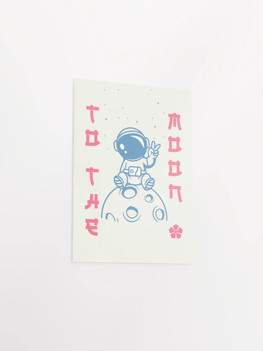 Anime poster: To the Moon — vaporwave poster, sport/space poster, manga art print, Japanese space wall art, Japan poster, 80s print product image (8)