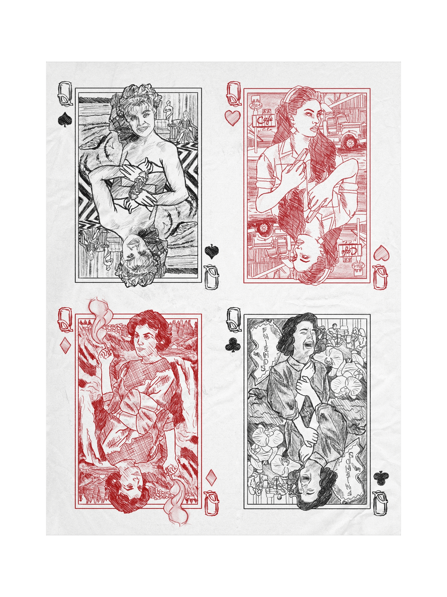 Four Queens, Two Peaks Poster product image (1)