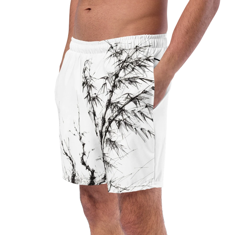 Bamboo Print Swim Trunks product image (9)