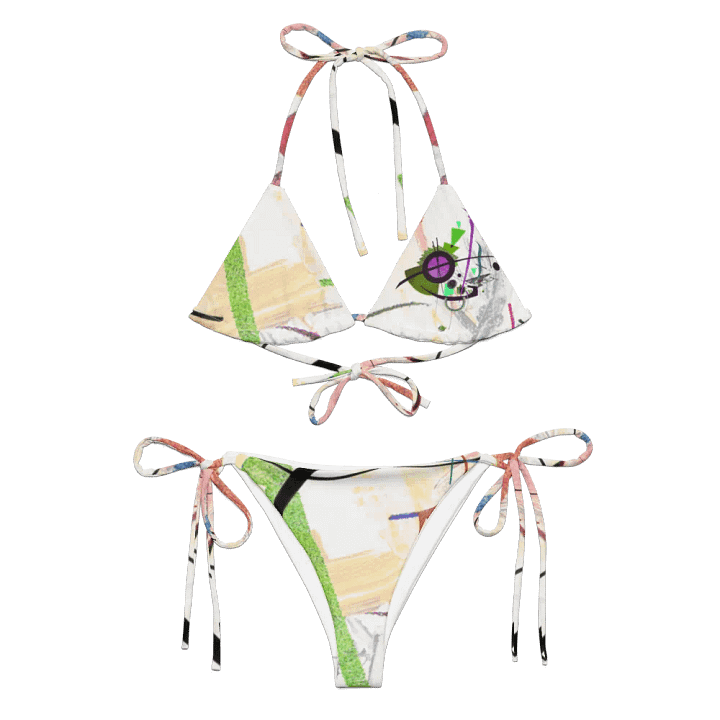 Abstract Lithographic Pattern Design String Bikini - V1 product image (1)