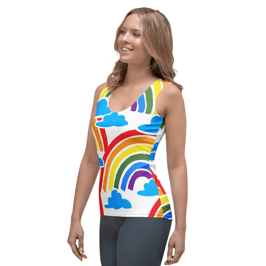Rainbow Dreams All-Over Print Women's Tank Top product image (3)