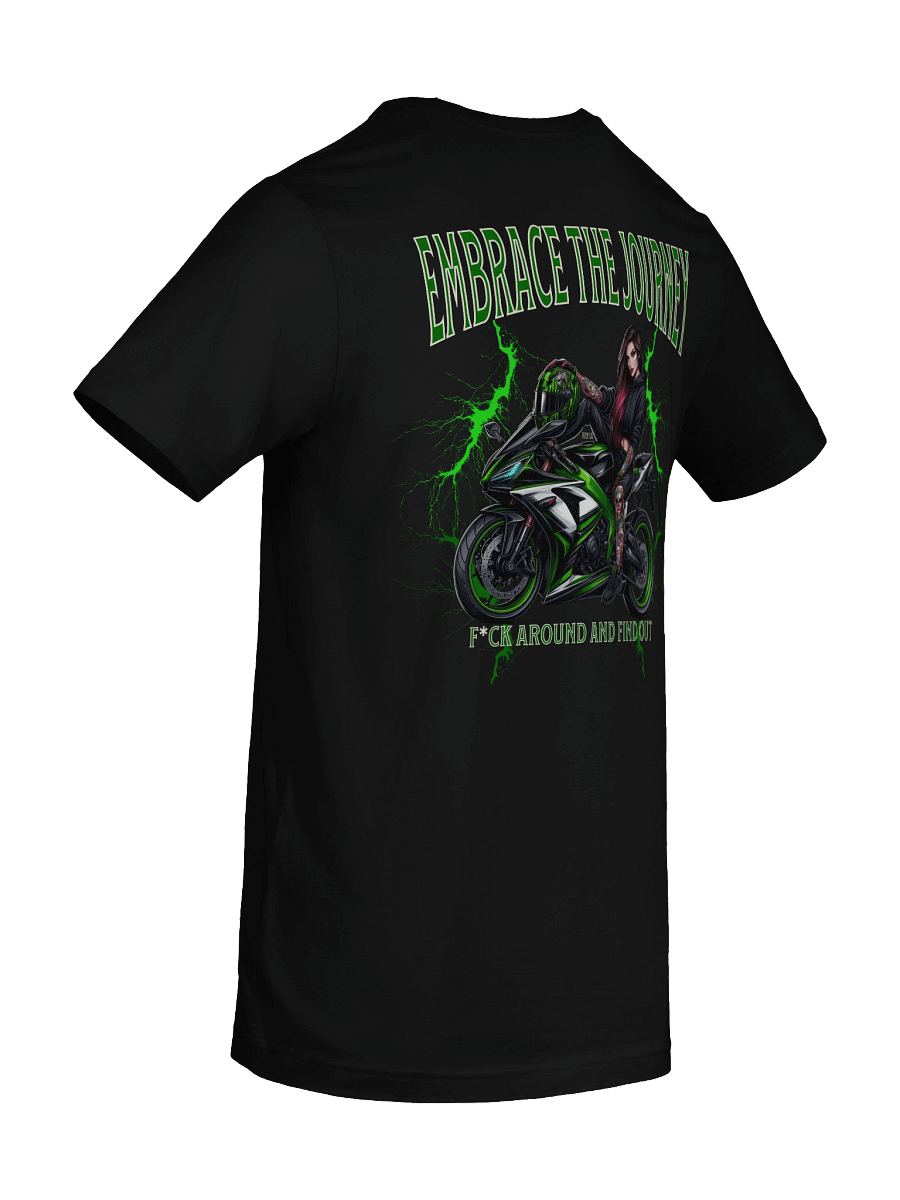 "Embrace The Journey" - Biker Chick - Green Bolt product image (11)