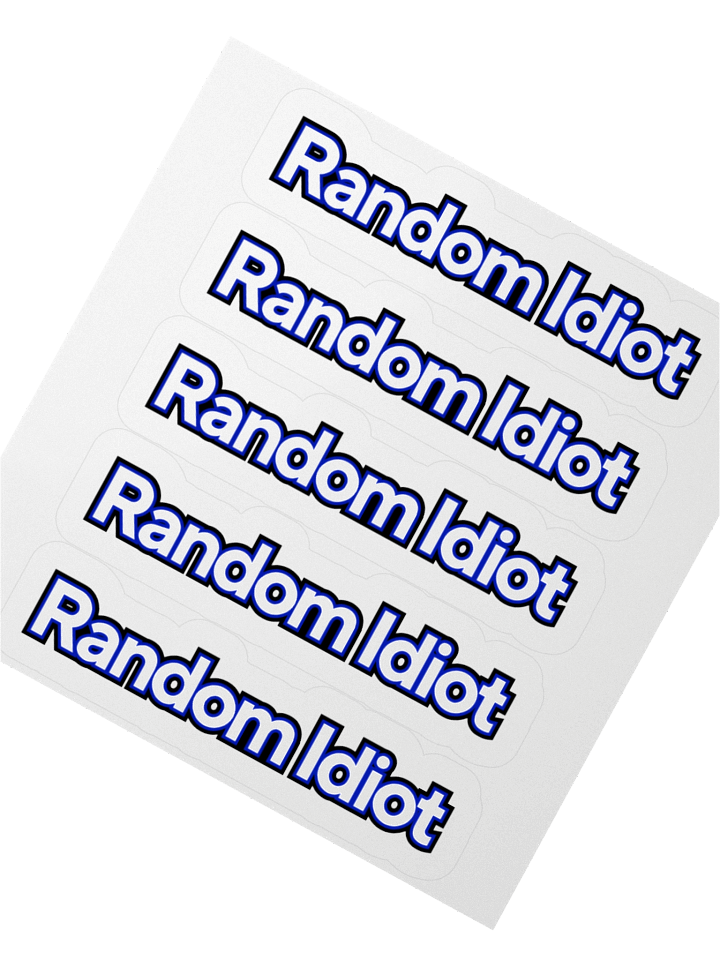 Random Idiot Cut Stickers (Multiple) product image (4)