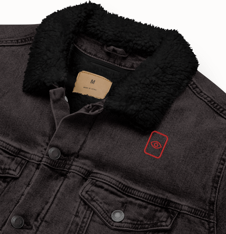 EyeSeeThru Logo Sherpa Denim Jacket product image (1)