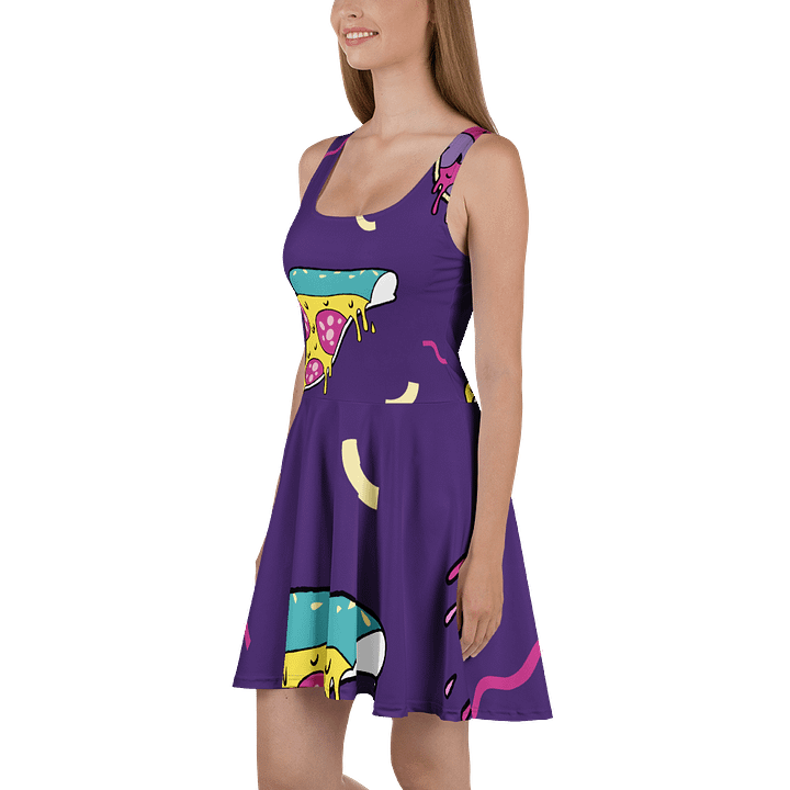 Cheesy Pizza Party Skater Dress product image (1)