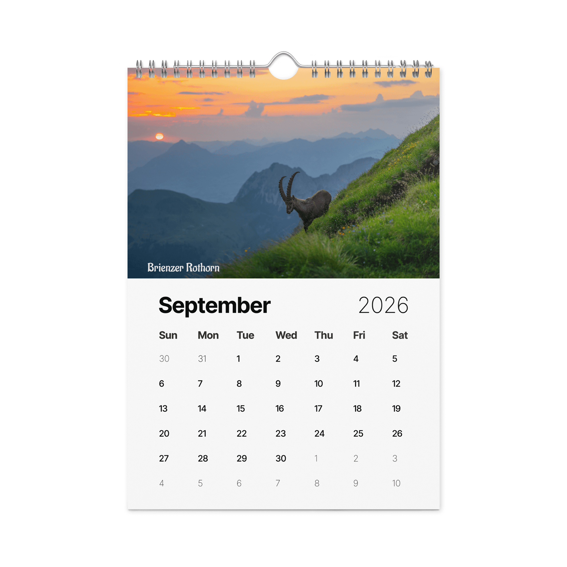 Swiss Landscapes Calendar 2026 product image (10)