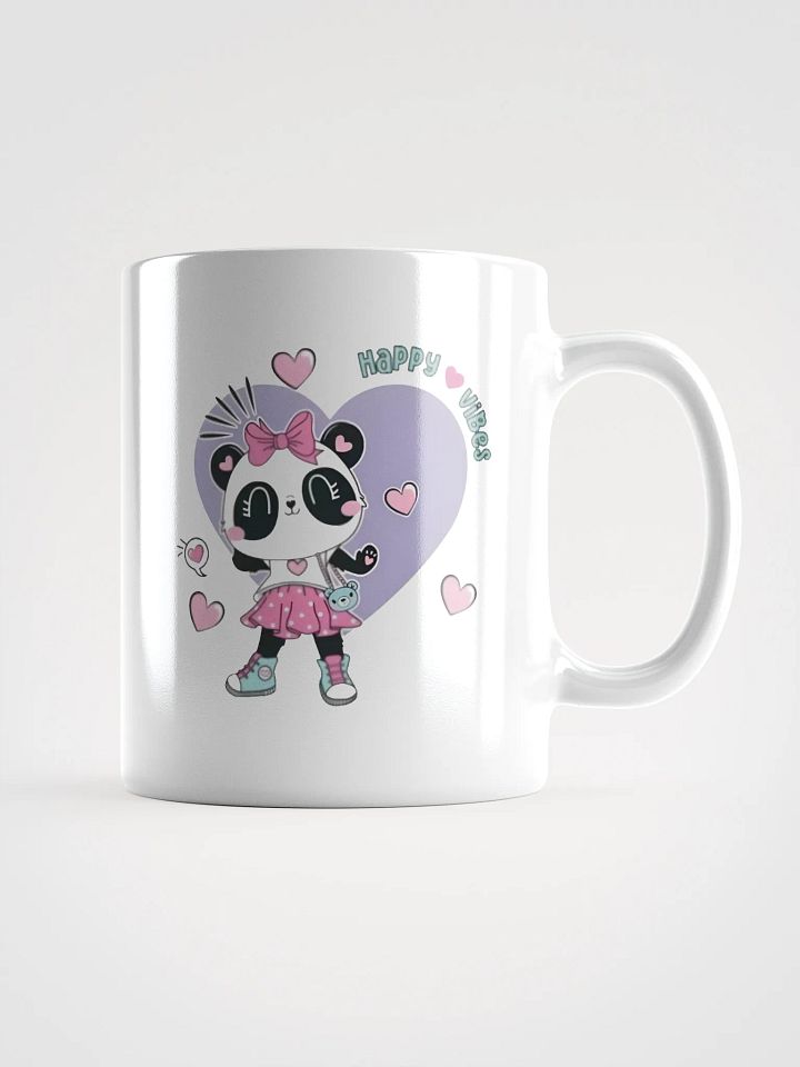 White Glossy Mug Panda product image (1)