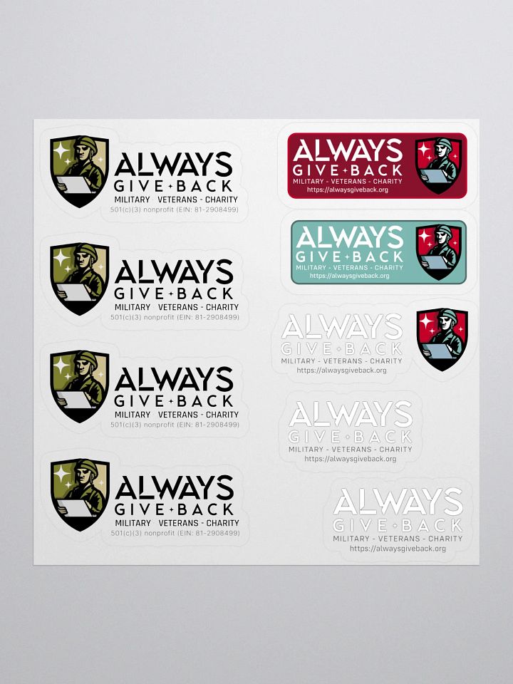 Always Give Back Military Stickers product image (1)