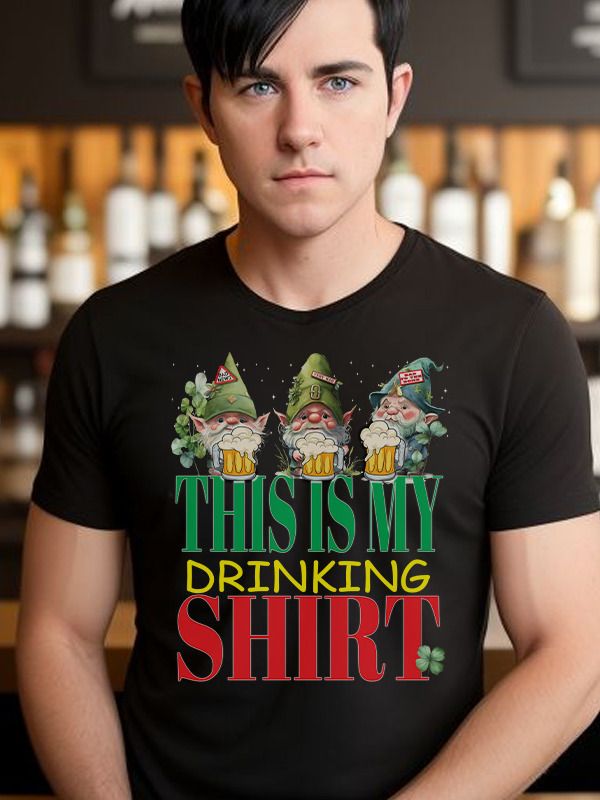 This Is My Drinking Leprechauns Funny St Patrick's Day Beers T-Shirt product image (2)