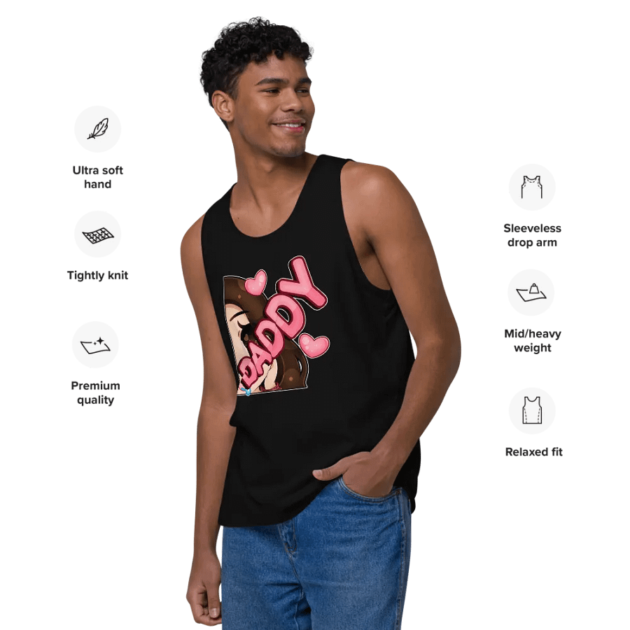 Daddy emote! Cotten Heritage men's premium tank top product image (12)