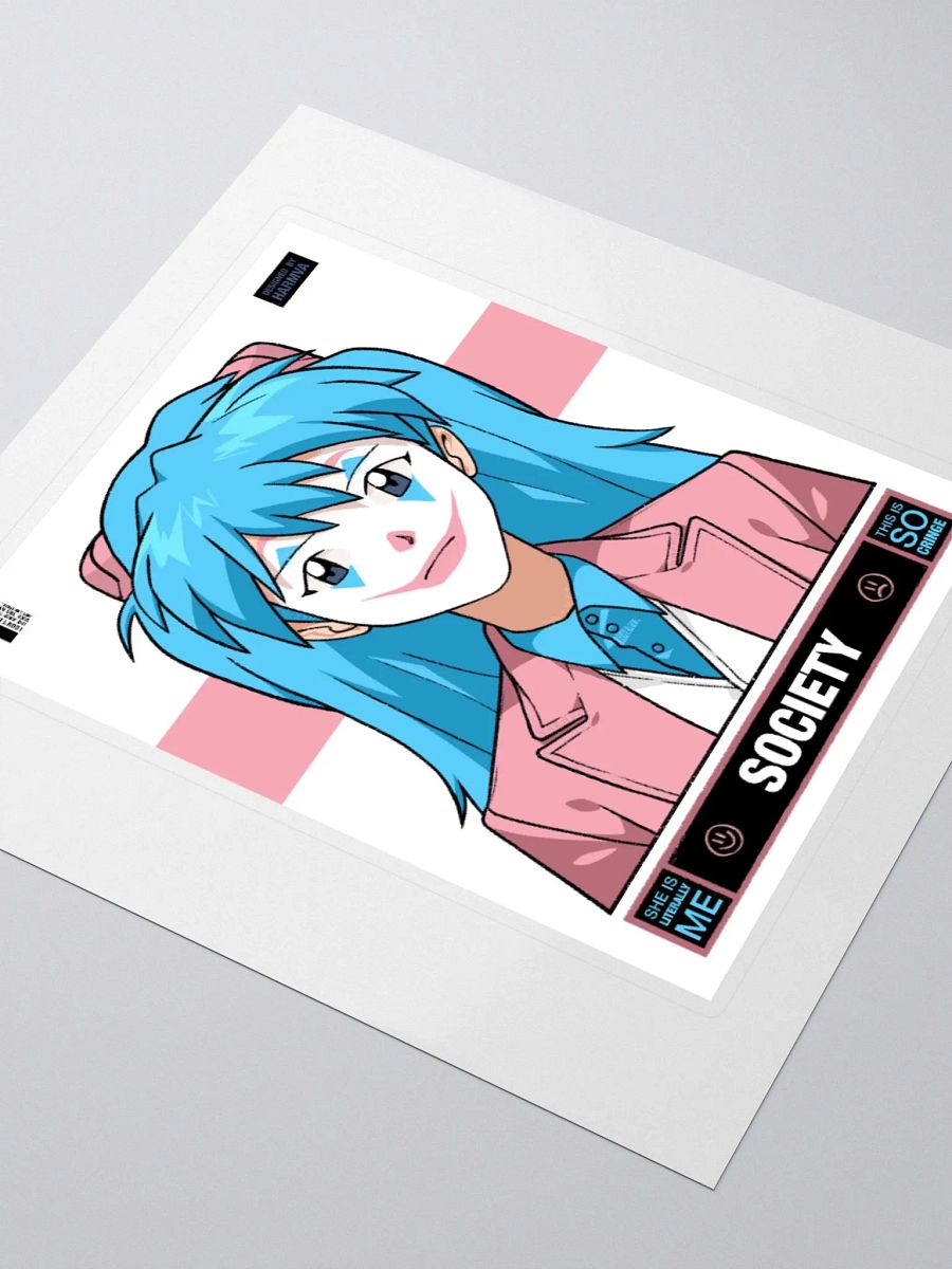 Woker Trans SOCIETY Sticker with Background product image (3)