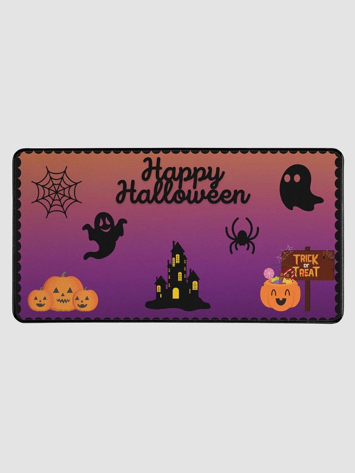 Spooky Halloween Desk Mat - Happy Halloween and Trick or Treat Design product image (1)