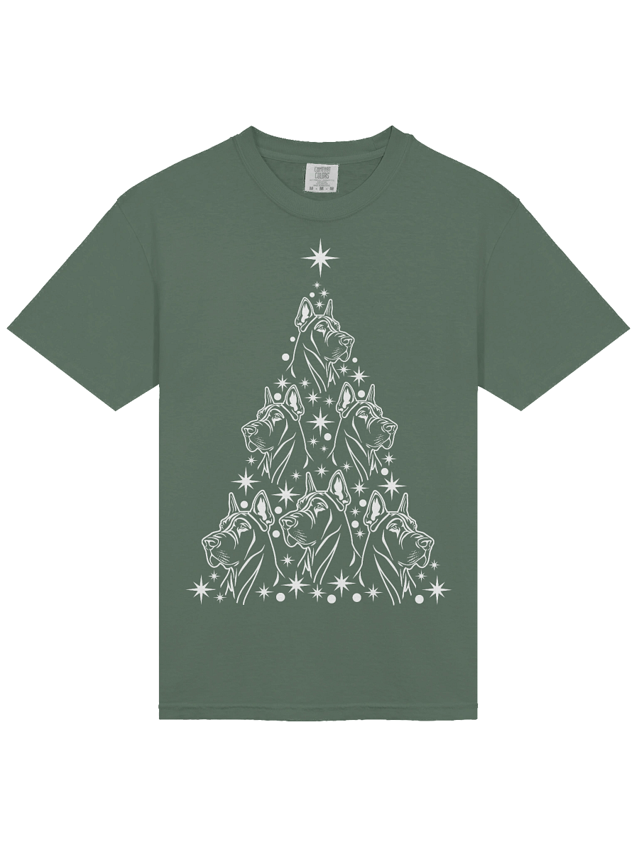 Great Dane(Cropped Ears) Christmas Tree T-Shirt product image (23)