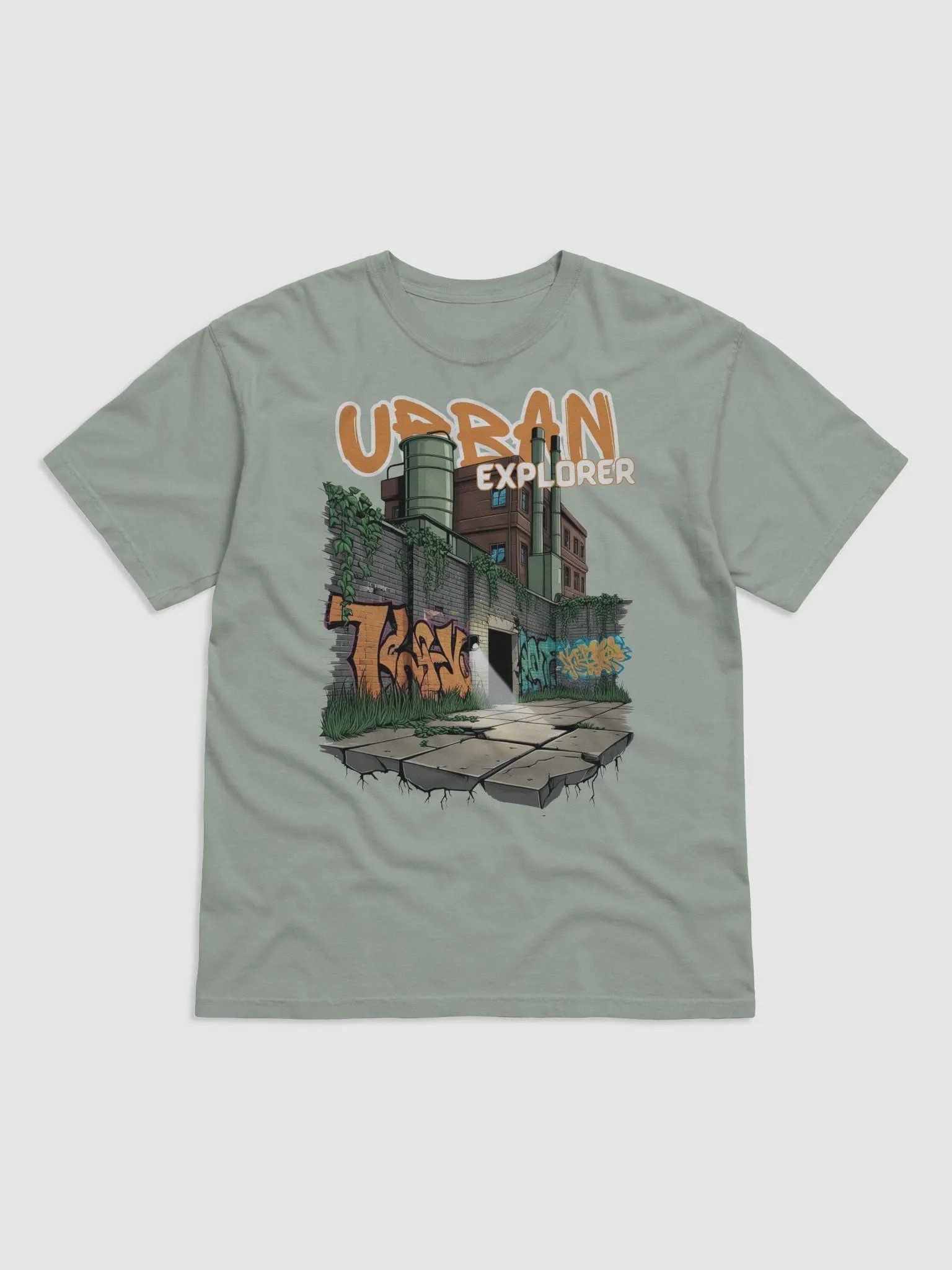 Urban Explorer Abandoned Factory Graffiti T-shirt product image (3)