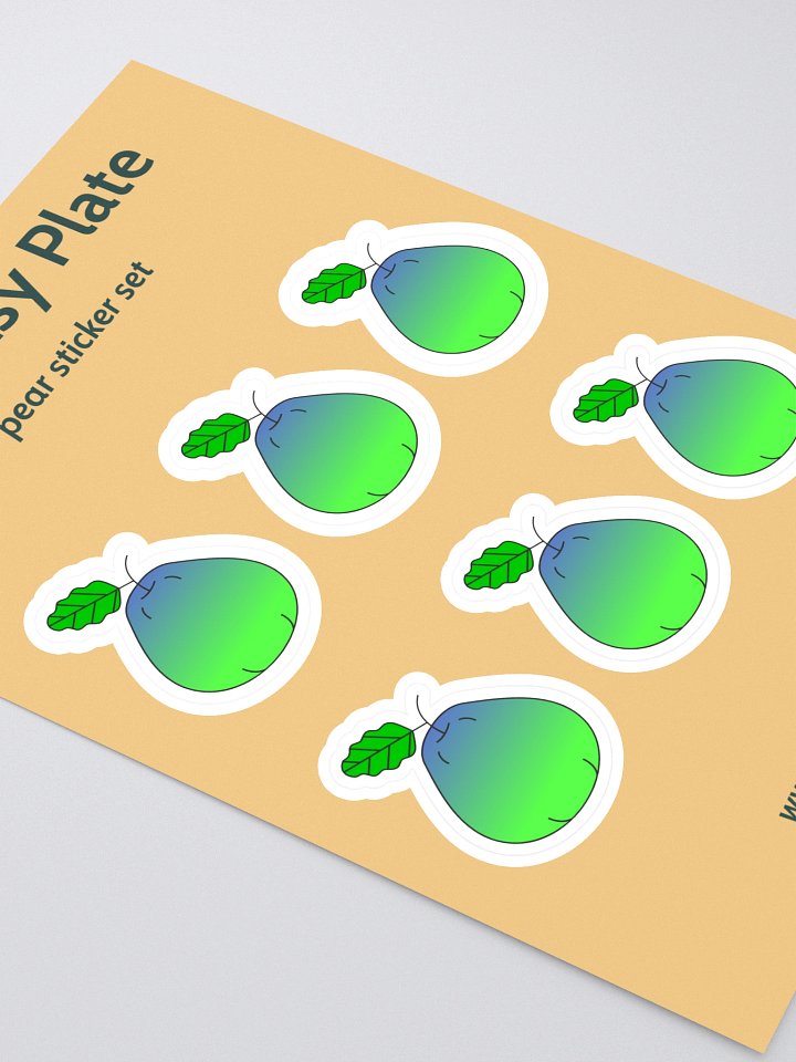 Pear-fect Gradient Sticker Sheet Orange Background product image (2)