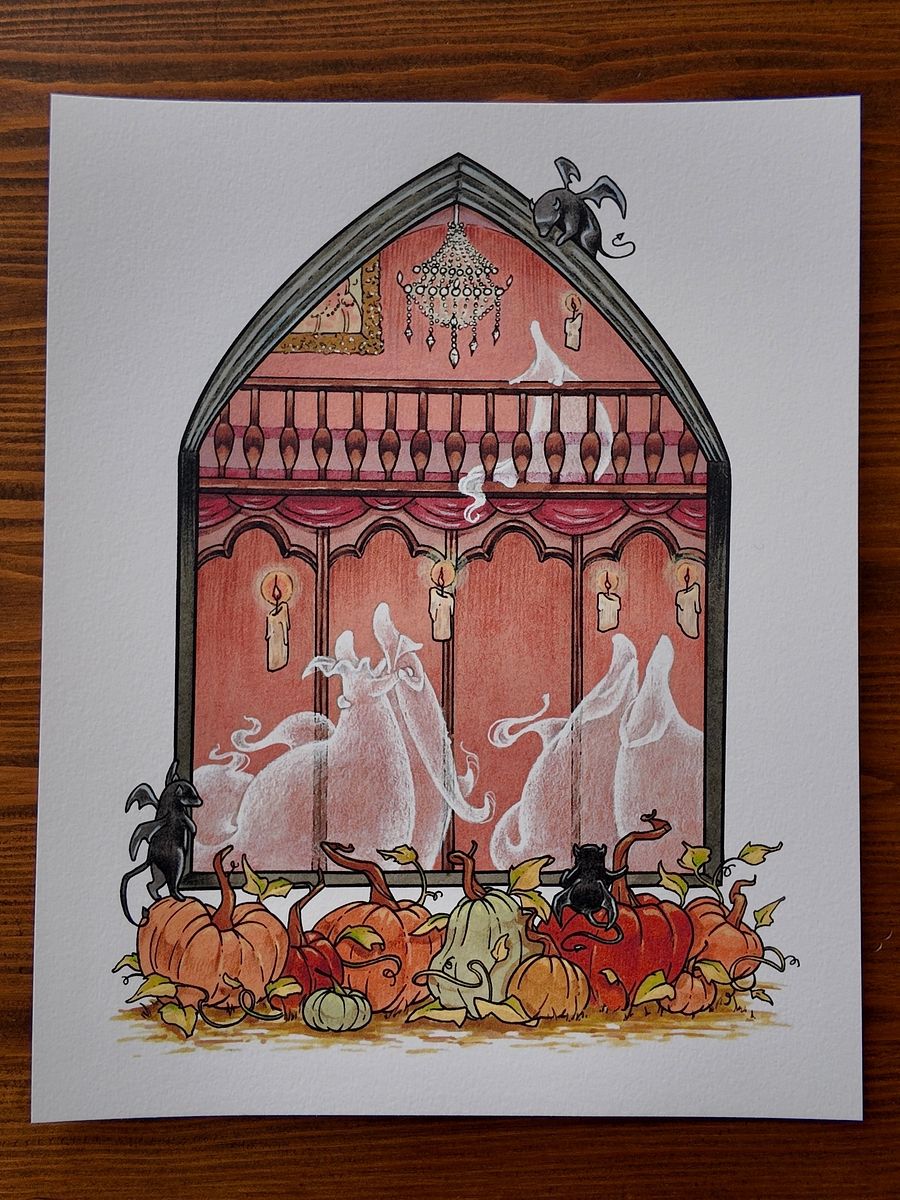 Ghostly Ballroom Print product image (4)