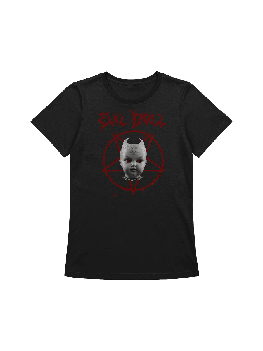 Eerie Evil Doll Bella+Canvas Women's Relaxed-fit T-Shirt 100% Cotton product image (1)