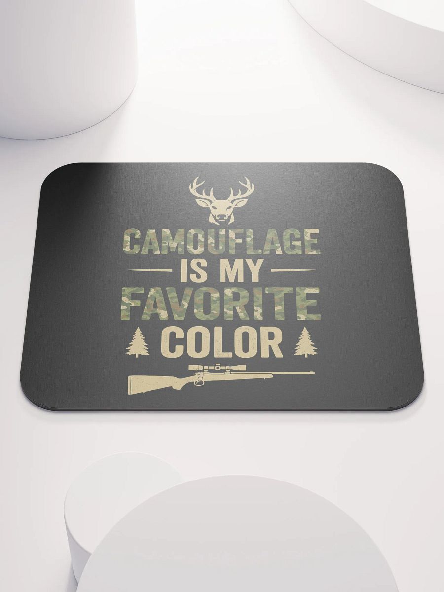 Camo Mouse Pad – Camouflage Is My Favorite Color | Funny Desk Gift product image (1)